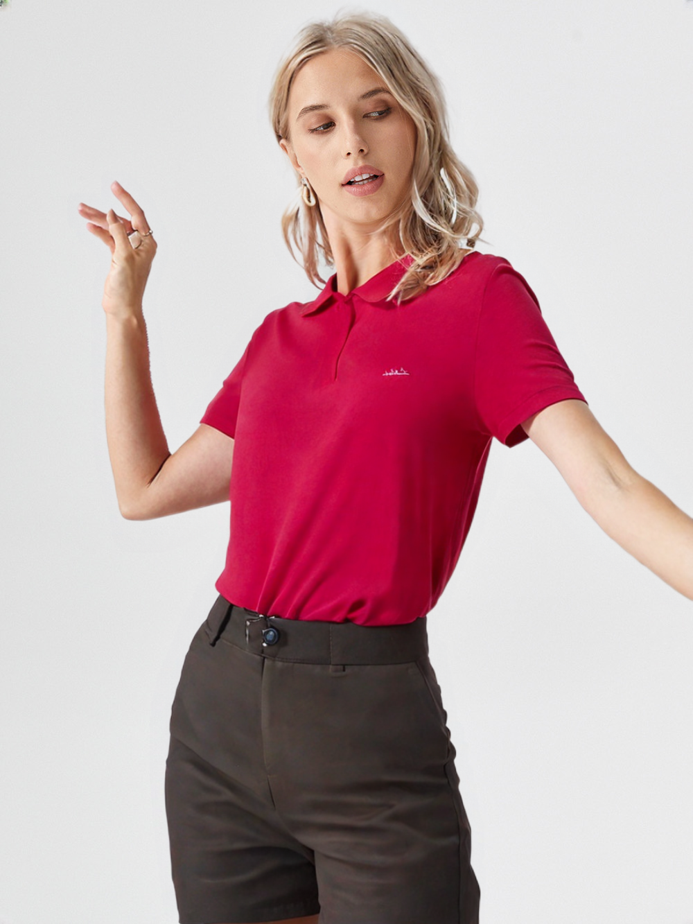 DEAL Women's Polo Solid Tee