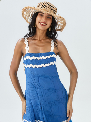 Women's Wavy Dreams – Summer Midi Frock