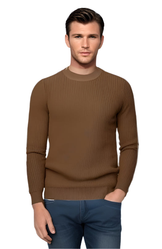 Men's wool crew neck sweater