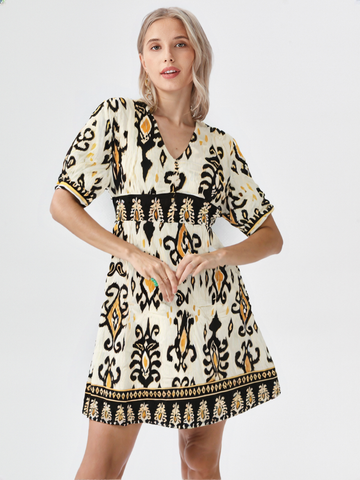 Women's Stylish Boho Chic Embroidered Dress
