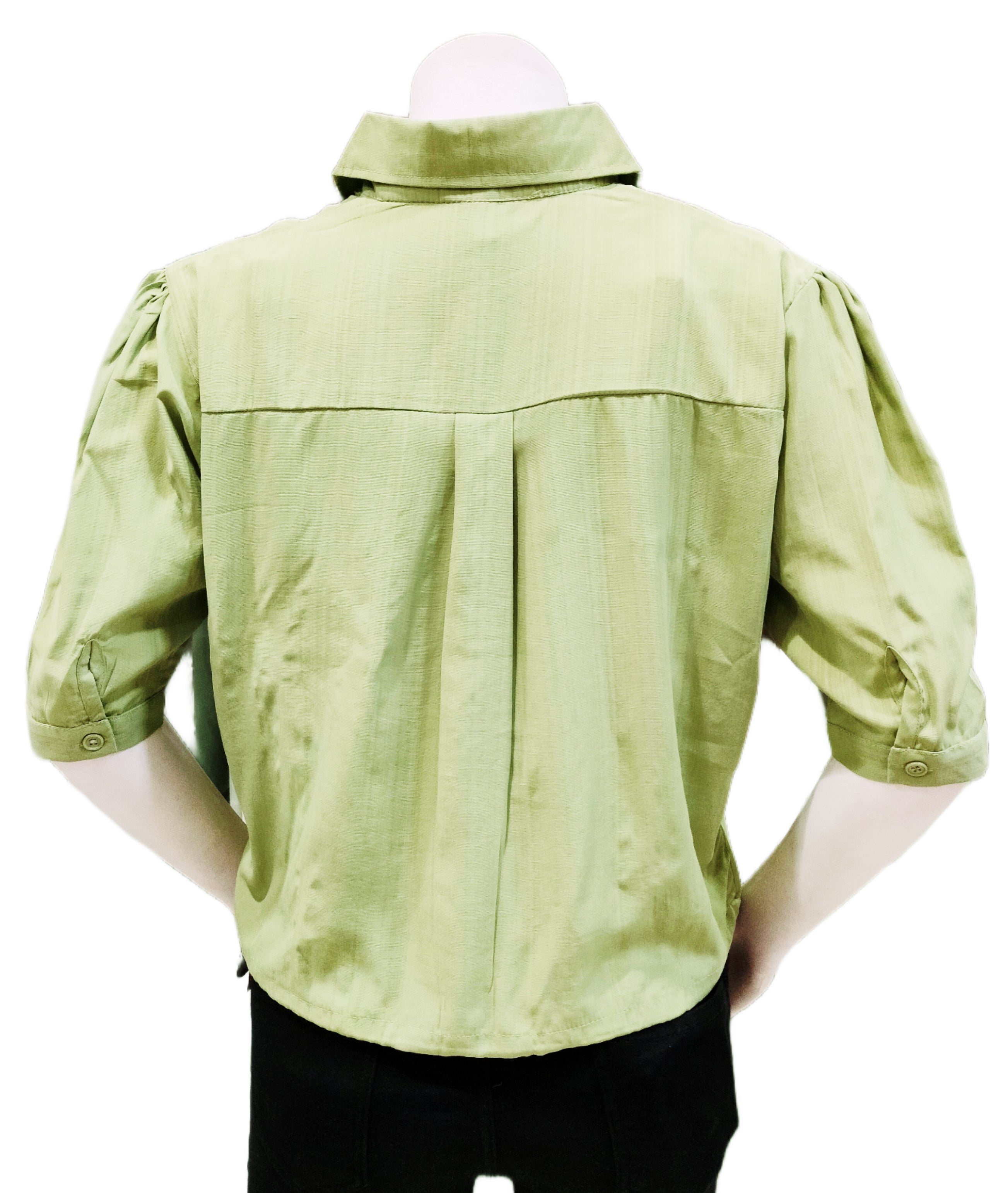 two piece shirt with crop top