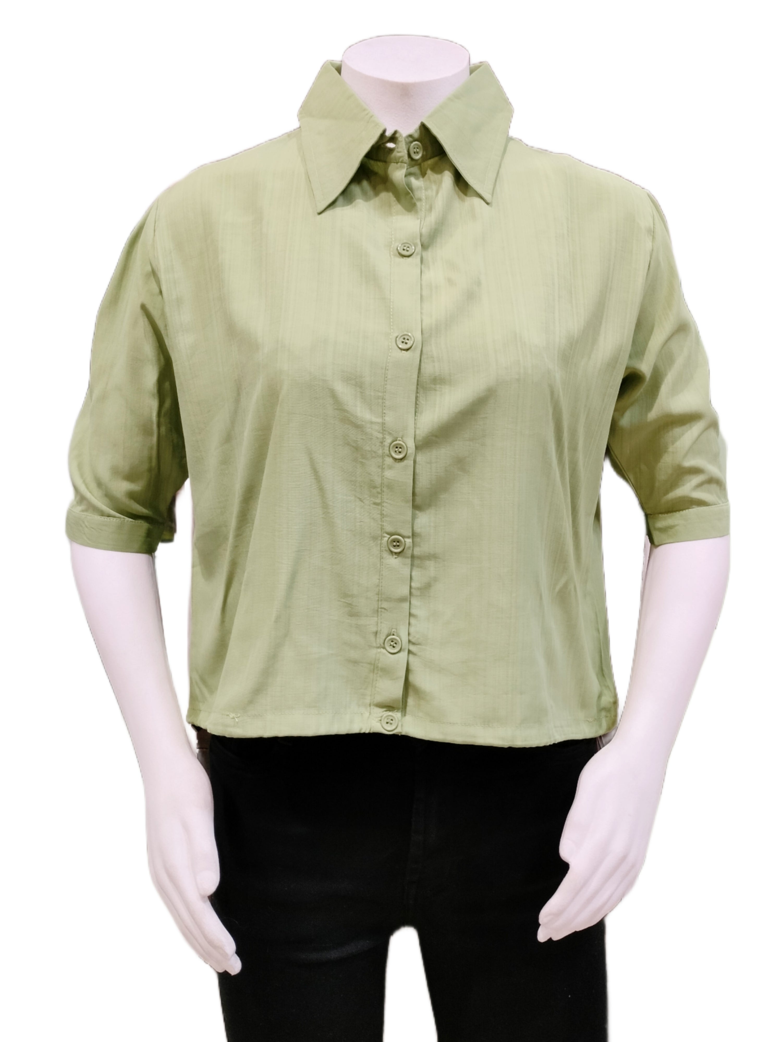 two piece shirt with crop top