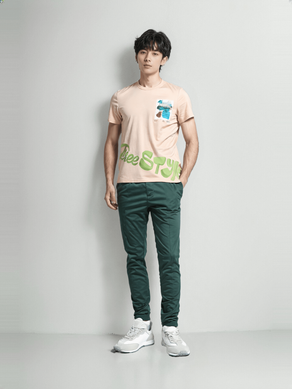 Rex-Straut Men's Move Freely in Style – Freestyle Pastel Tee