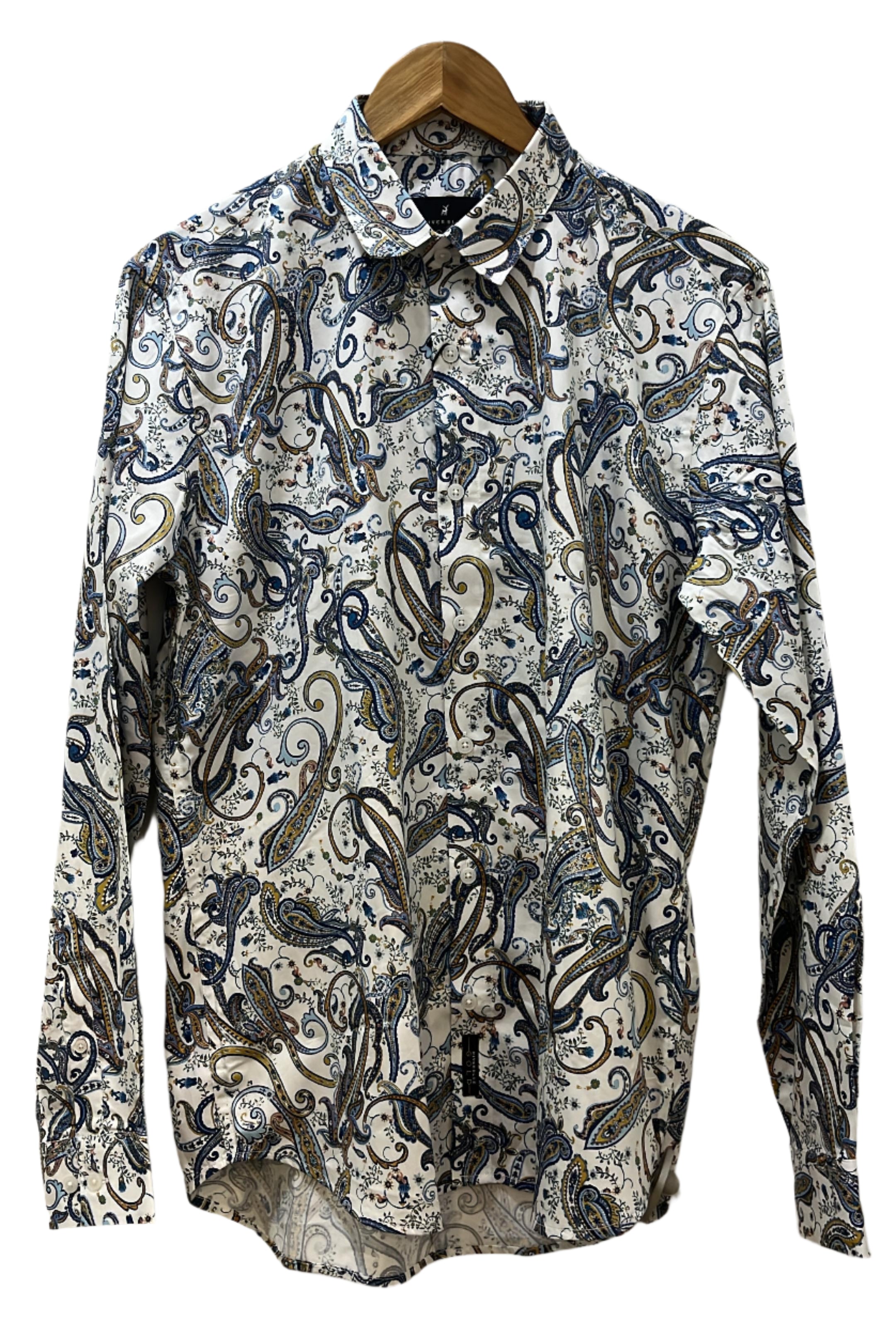 RIVER BLUE Men's Printed Shirt