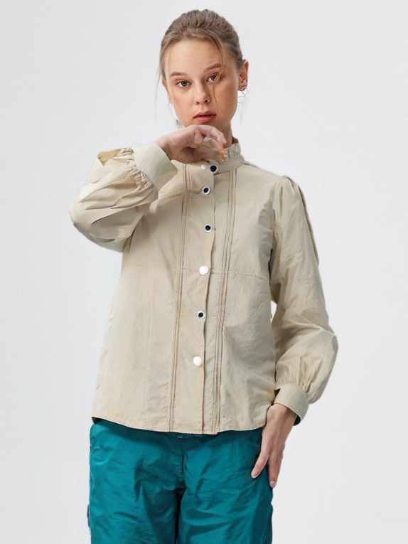Women's Solid Satin Shirt
