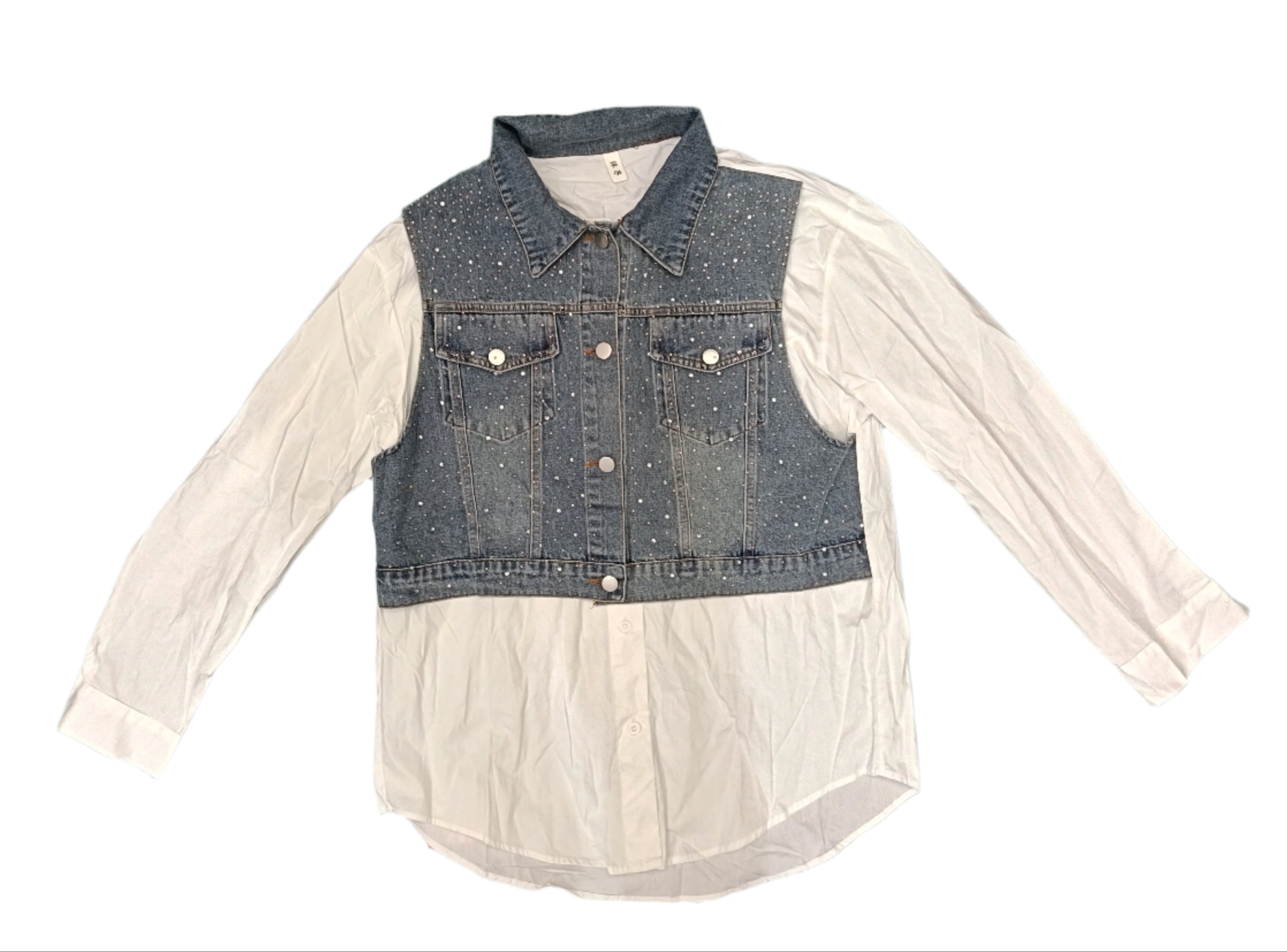 Women's Denim & White Shirt
