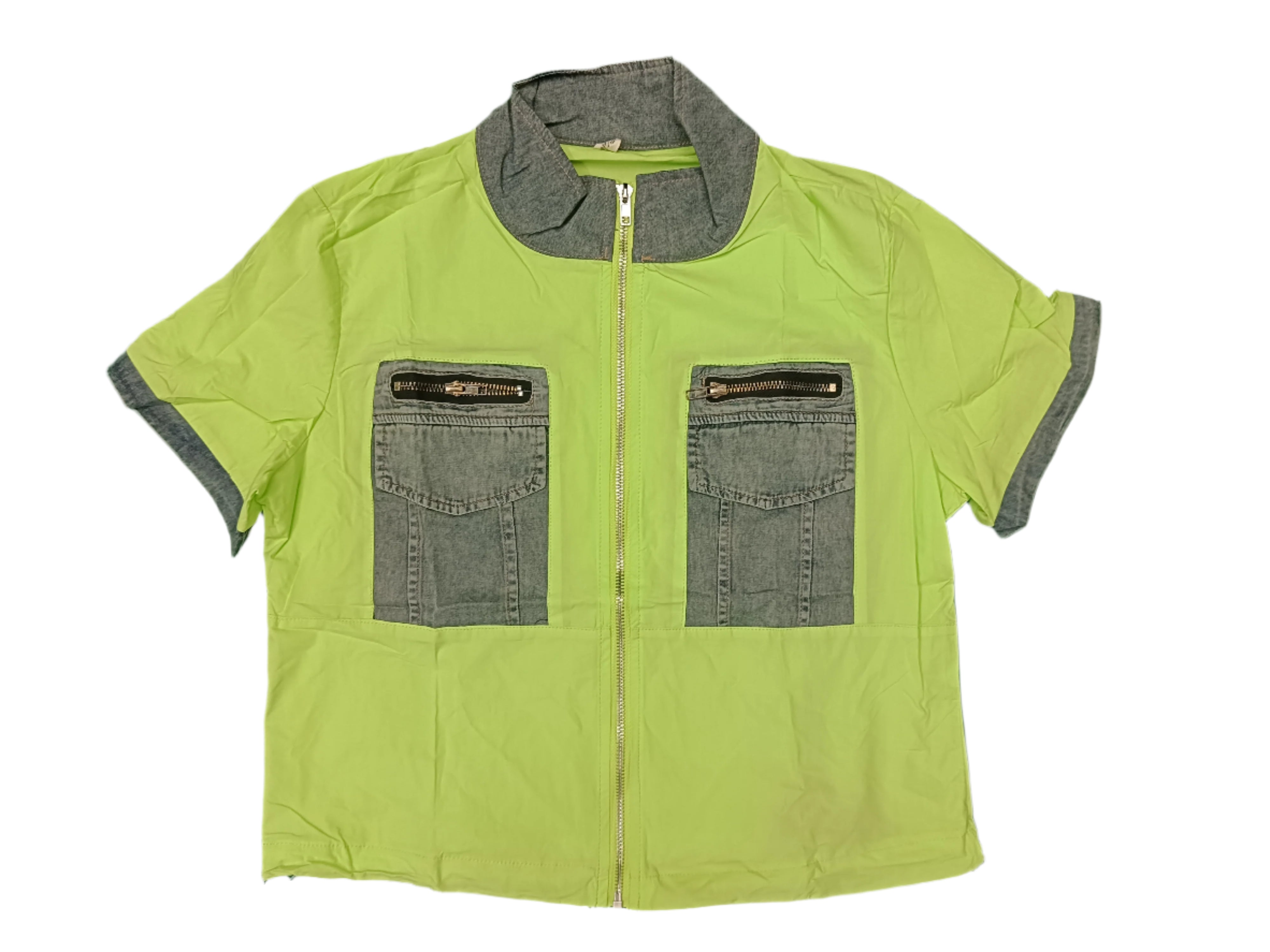 Women's Cotton Shirt front zip closer style