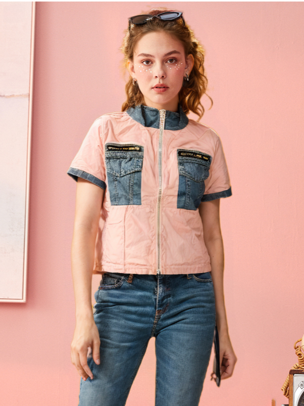 Women's Cotton Shirt front zip closer style