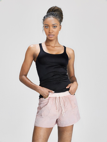 Women's Mini Skirt with White Elastic Waistband