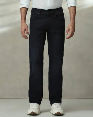 MUFTI Black Straight Fit Jeans