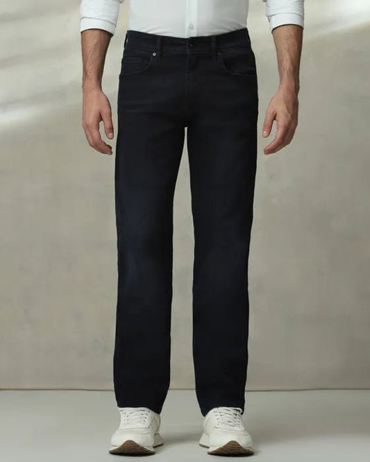 MUFTI Black Straight Fit Jeans