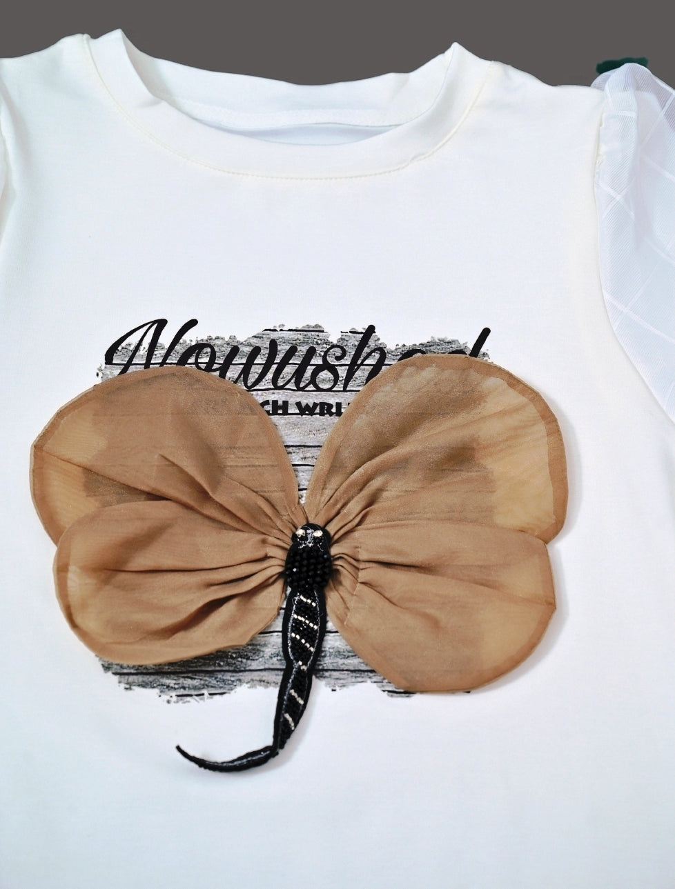 Women's butterfly printed top