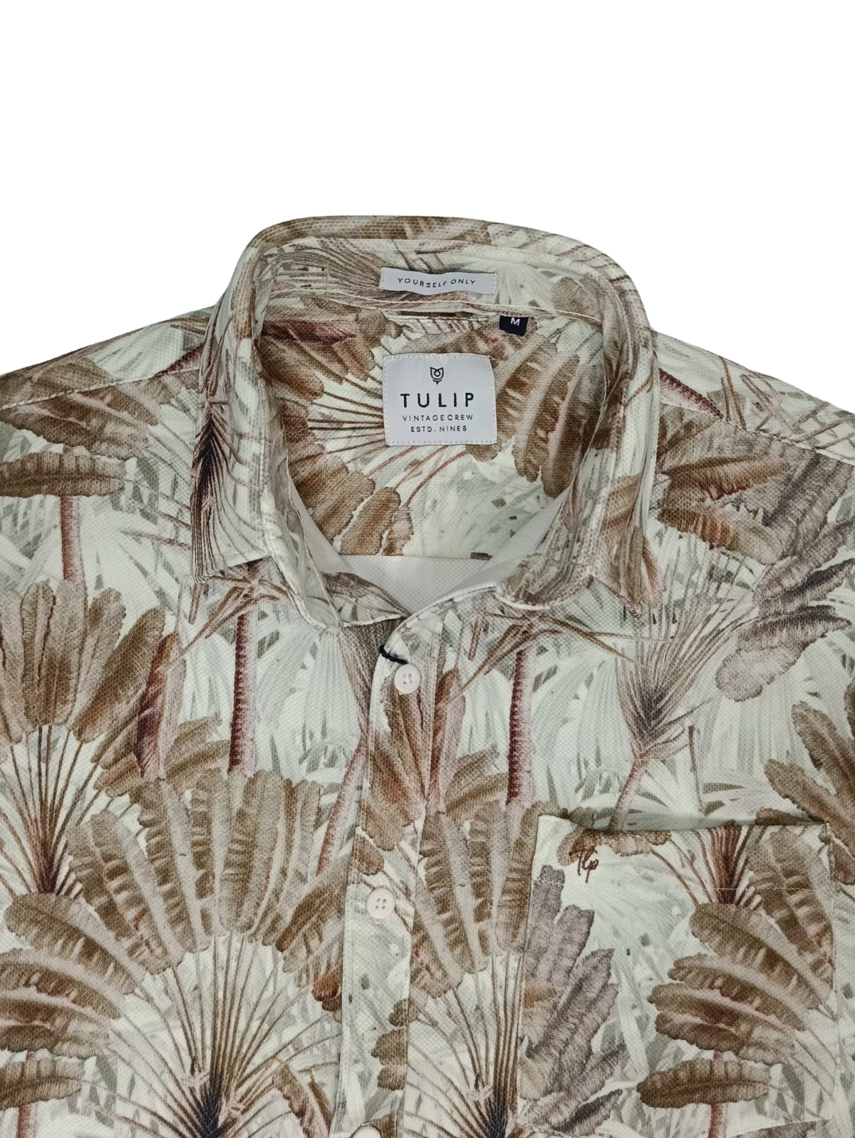 TULIP Men's Brown printed shirt