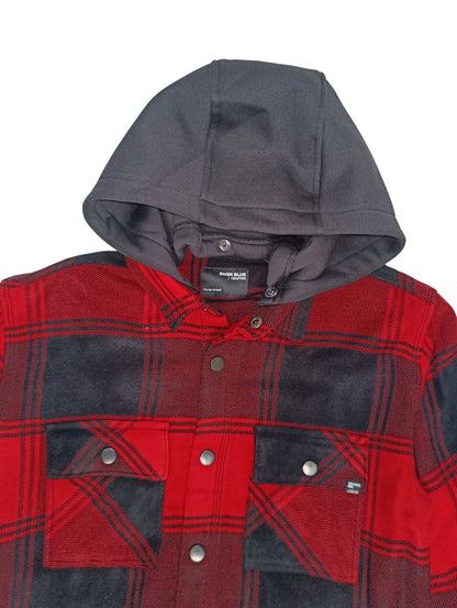 RIVERBLUE Men's Check shirt with Huddie