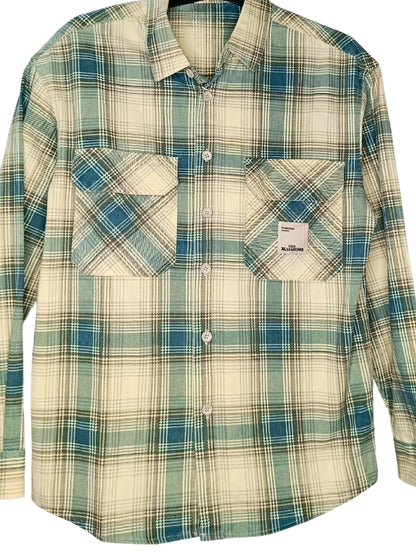 Men's check shacket