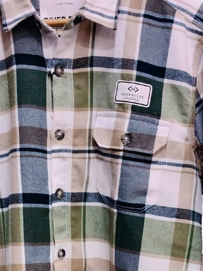 RIVERBLUE Men's Check shirt