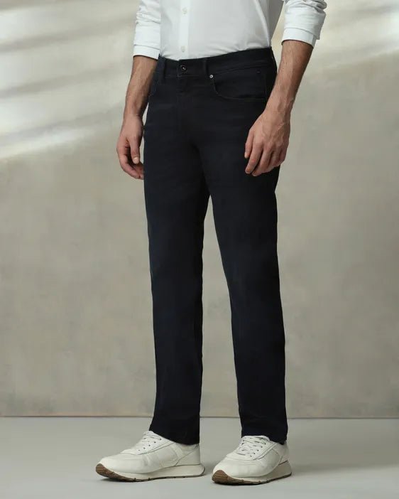 MUFTI Black Straight Fit Jeans