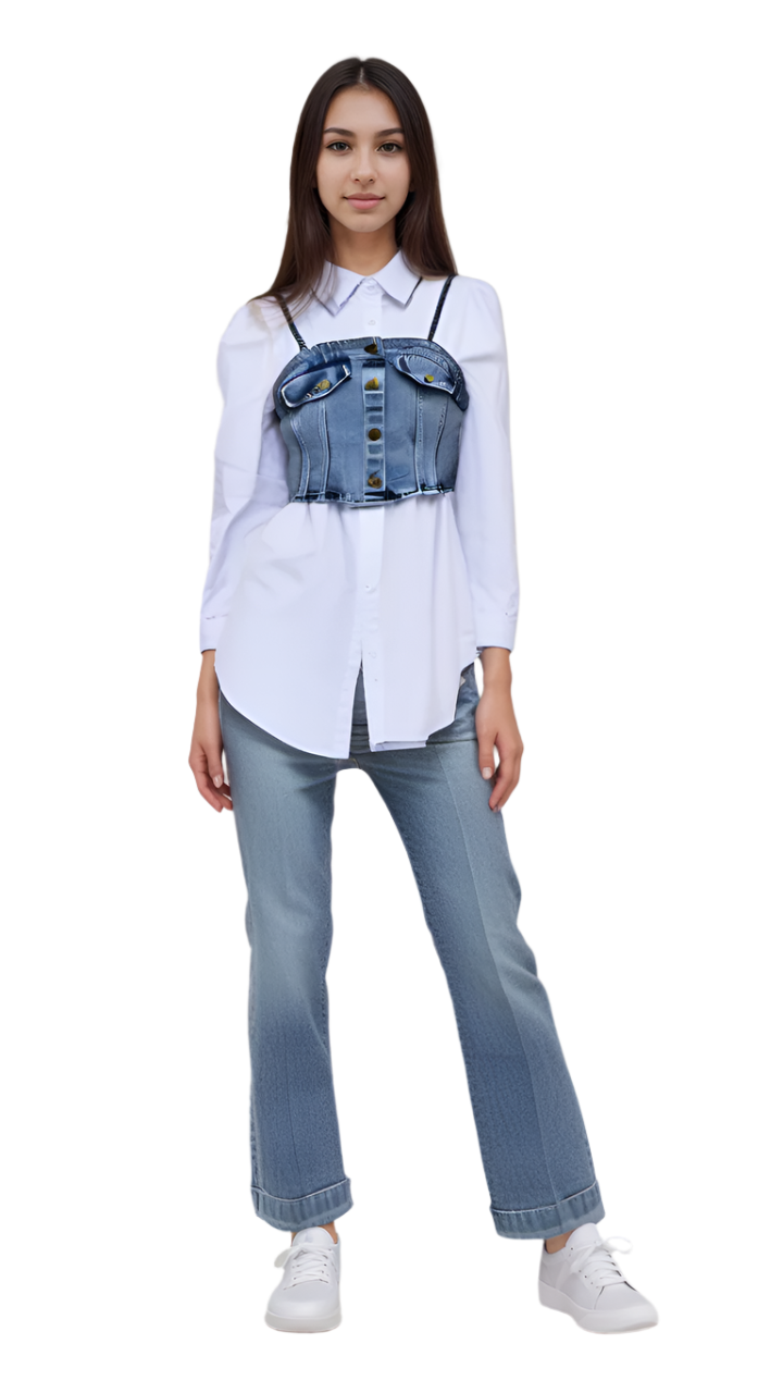 Women’s Shirt with bustier