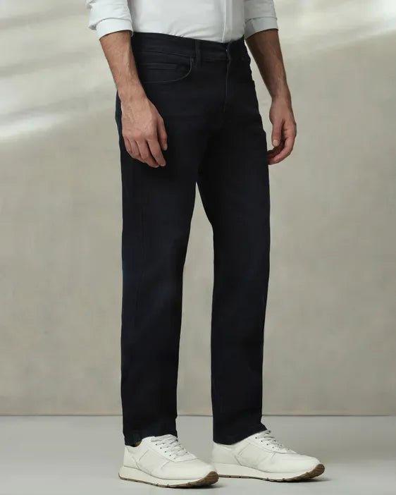 MUFTI Black Straight Fit Jeans