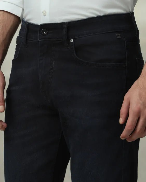 MUFTI Black Straight Fit Jeans