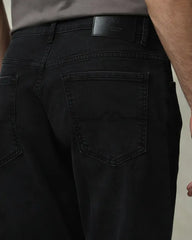 MUFTI Black Loose Straight Fit Jeans