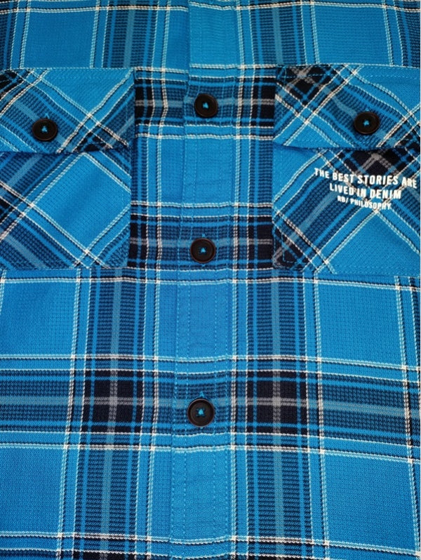 RIVERBLUE Men's Check shirt