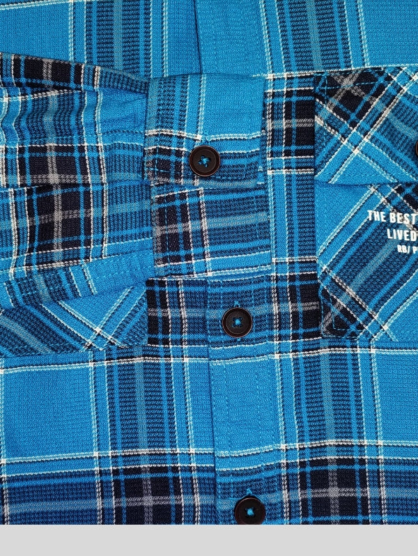 RIVERBLUE Men's Check shirt