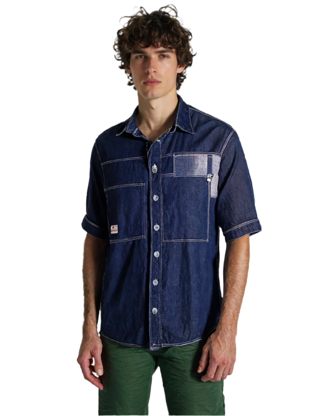 Men's Denim Solid Shirt H/S