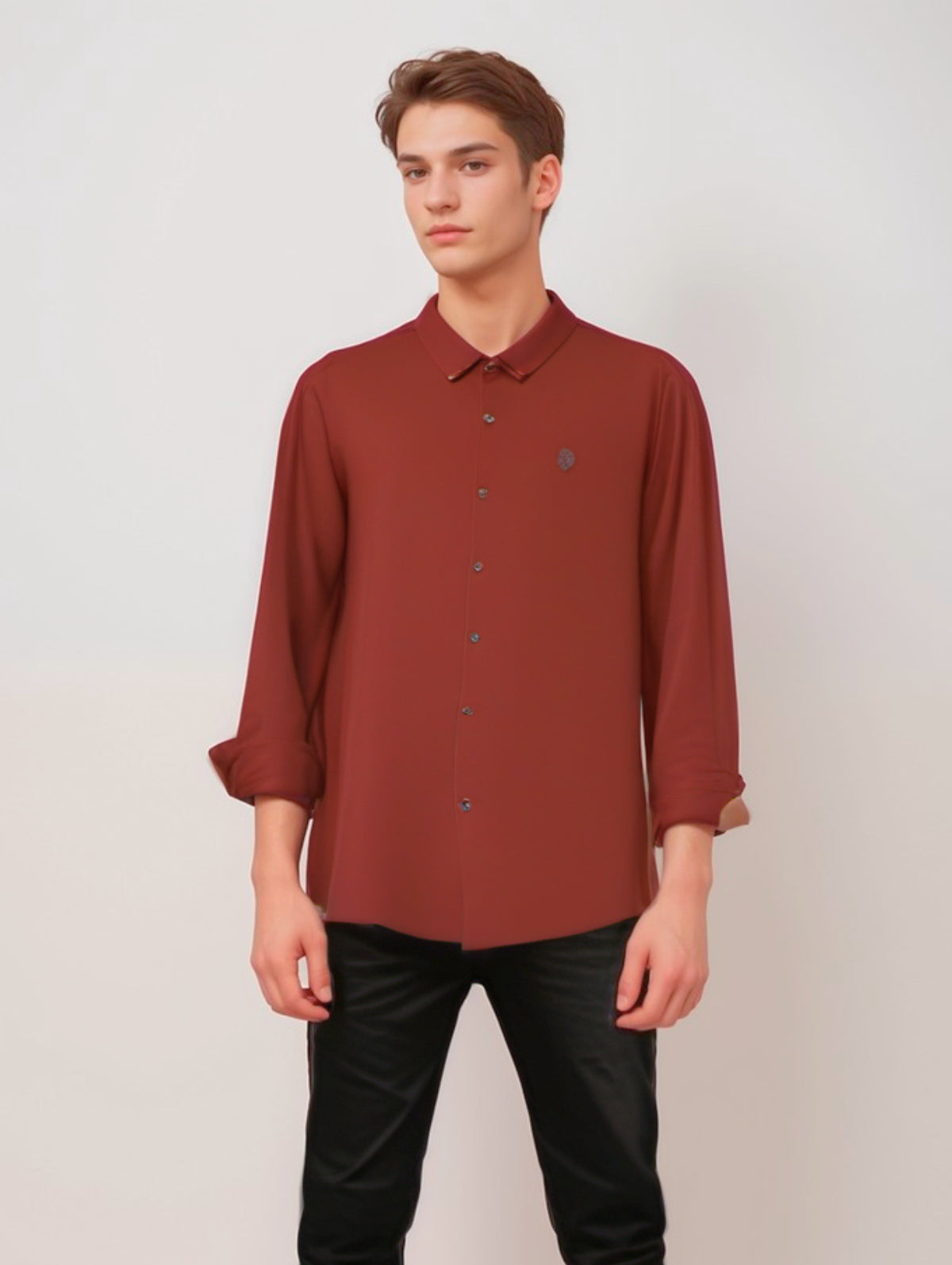 COOKYSS Men's solid Shirt