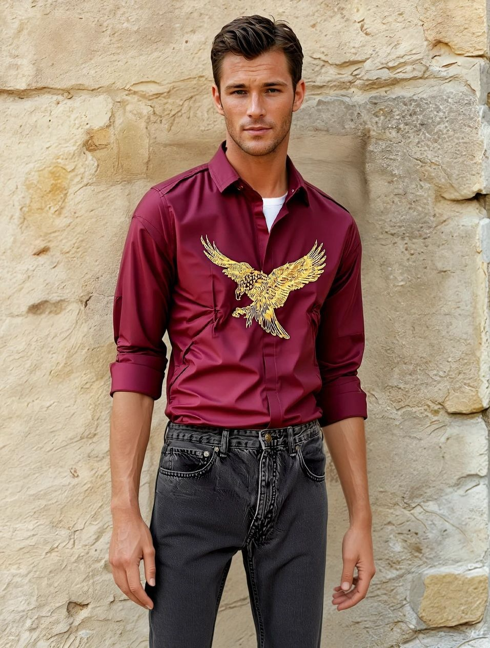 MANZON Men's Formal Shirt