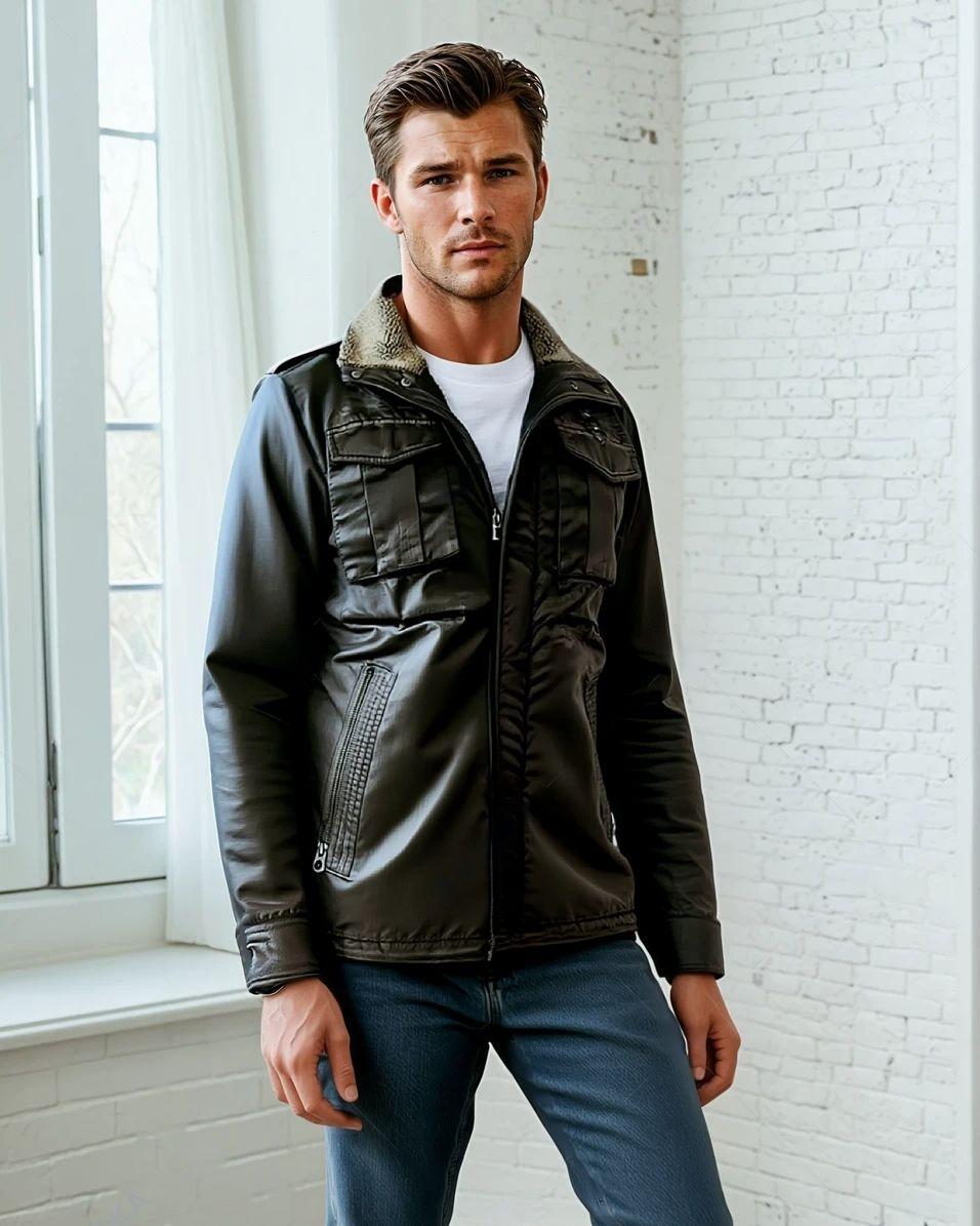 LURE URBAN Men's Leather Jacket