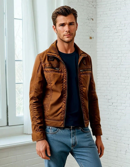 LURE URBAN Men's Leather Jacket