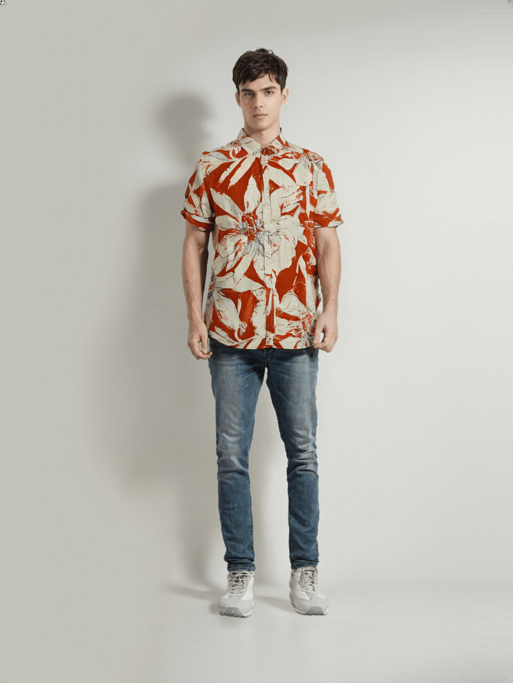COPPERSTONE Men's Floral Printed Shirt H/S