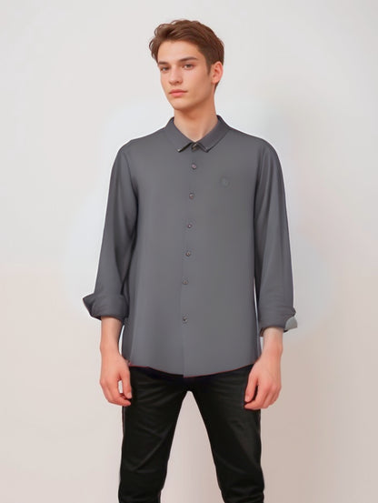 COOKYSS Men's solid Shirt