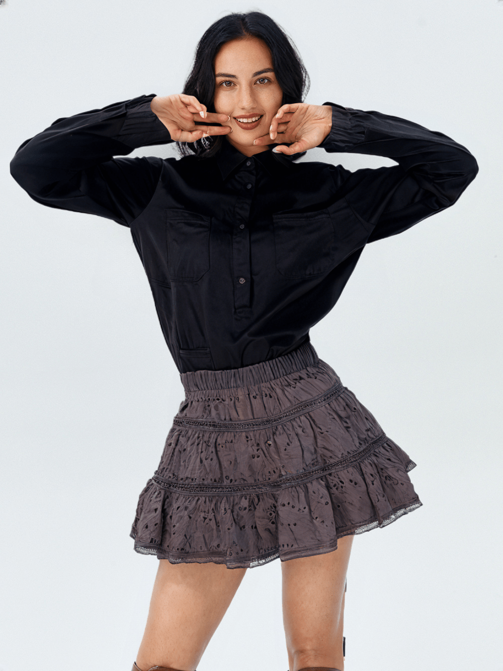 DEAL Women's Cotton Short Skirt