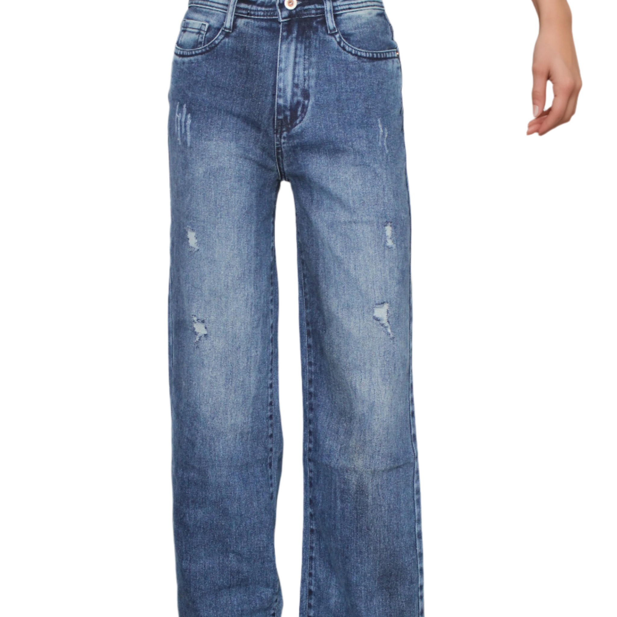 Women’s Straight-fit rugged jeans