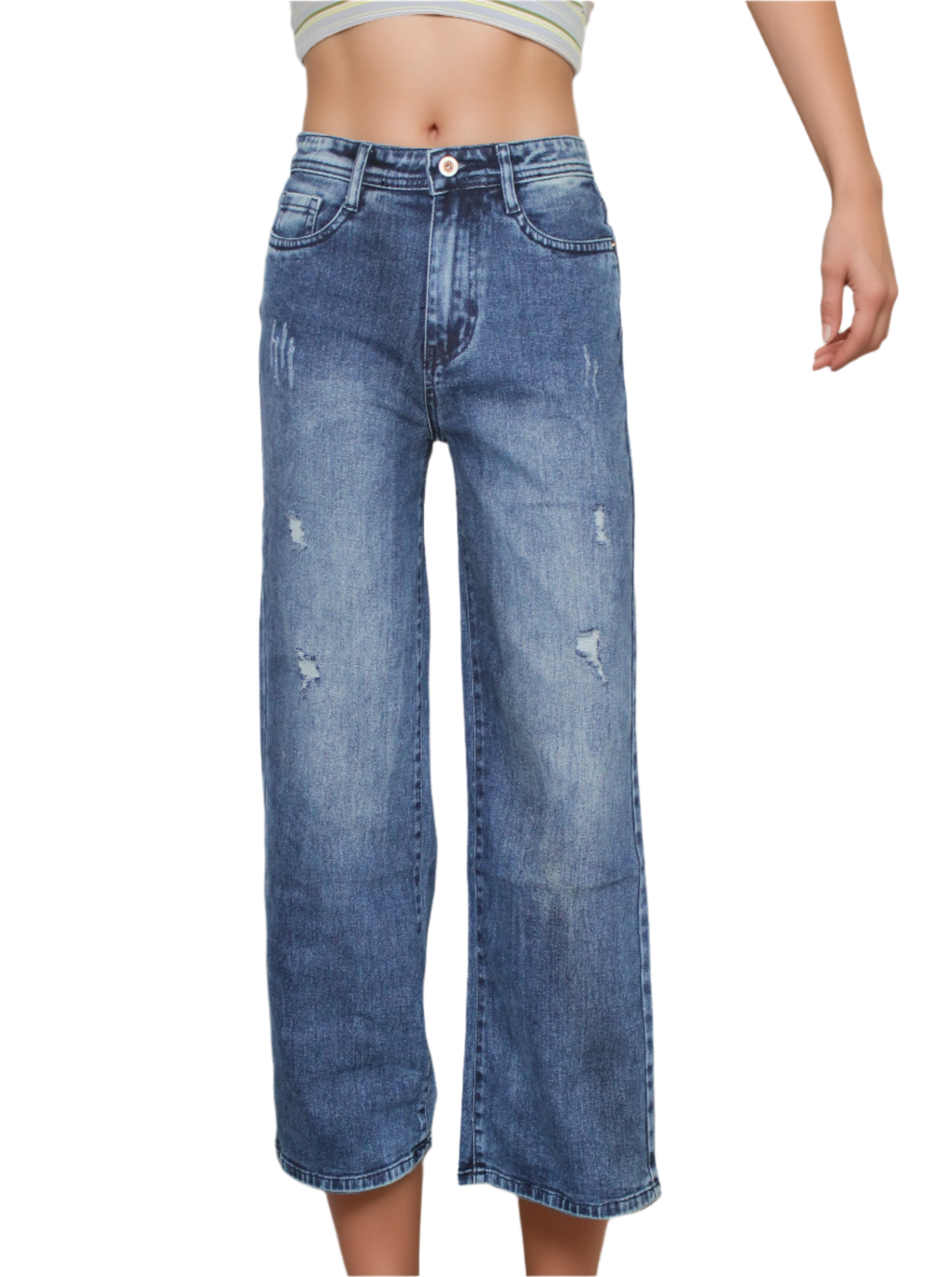 Women’s Straight-fit rugged jeans