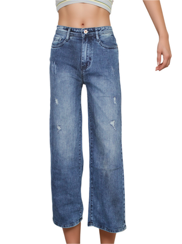 Women’s Straight-fit rugged jeans