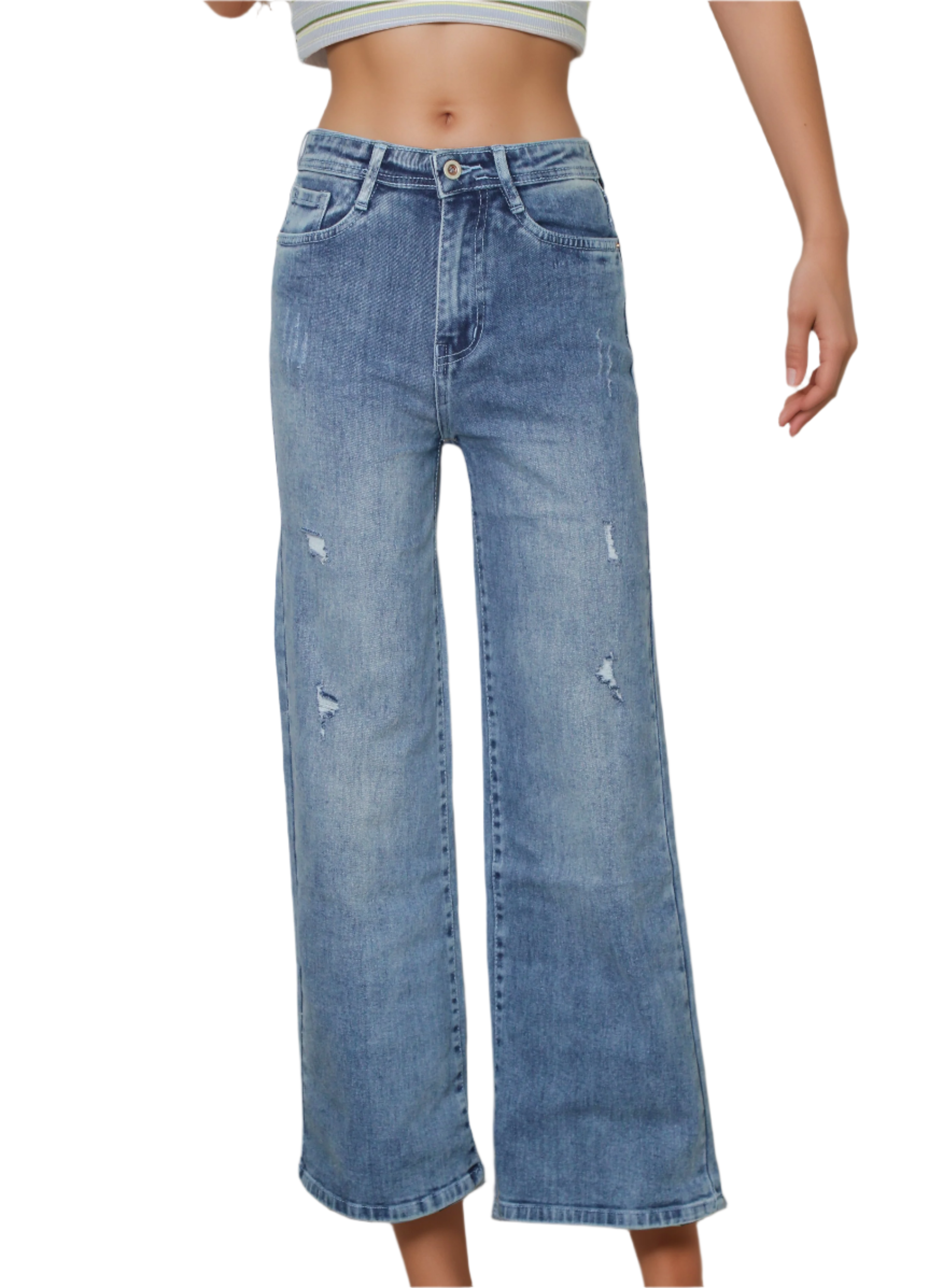 Women’s Straight-fit rugged jeans