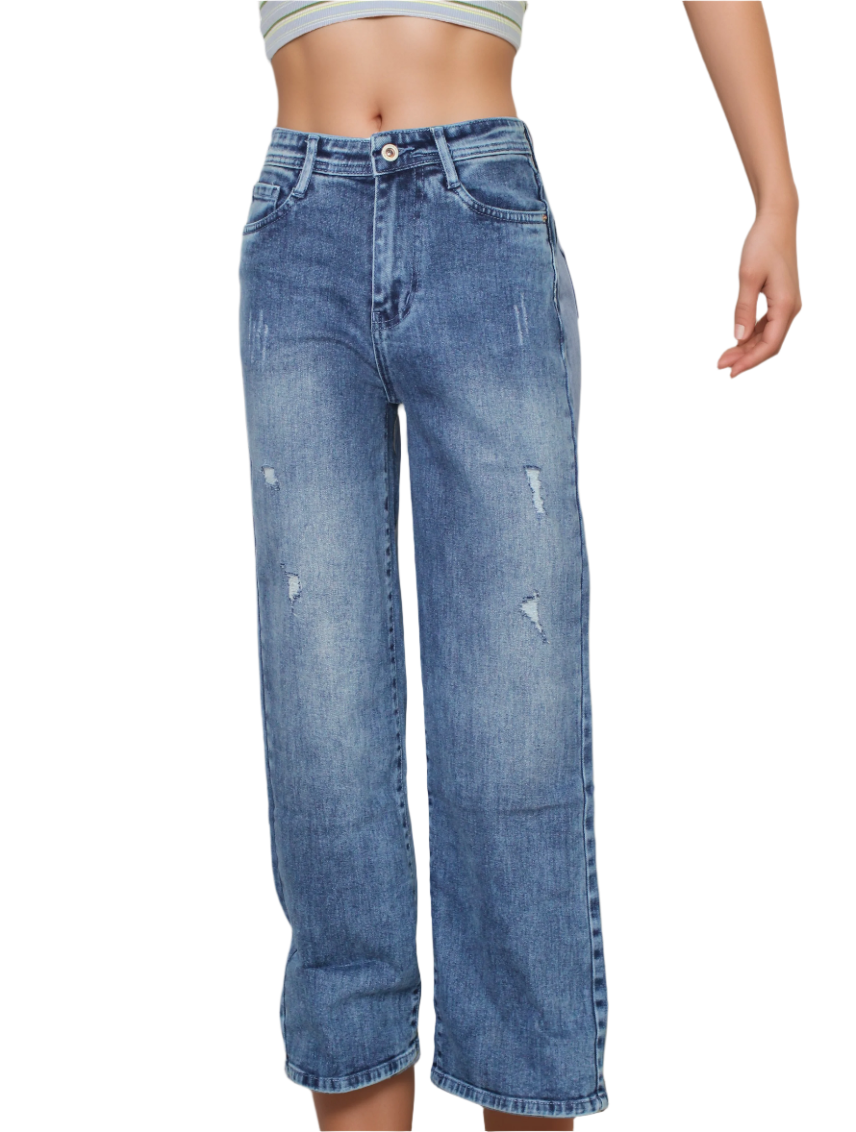 Women’s Straight-fit rugged jeans