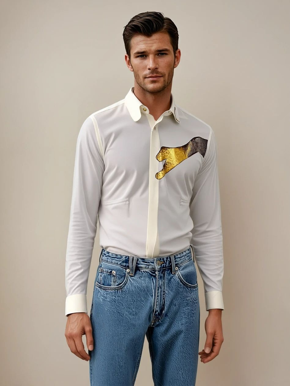 MANZON Men's Formal Shirt