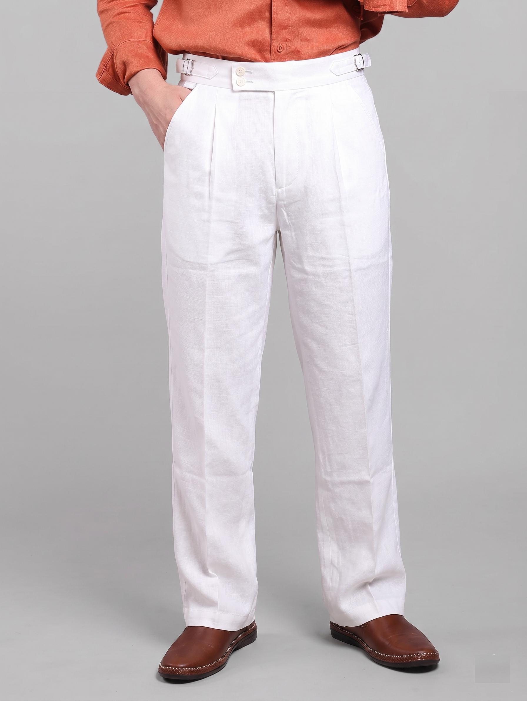 ROOKIES Pleated Korean Fit Cotton Pants
