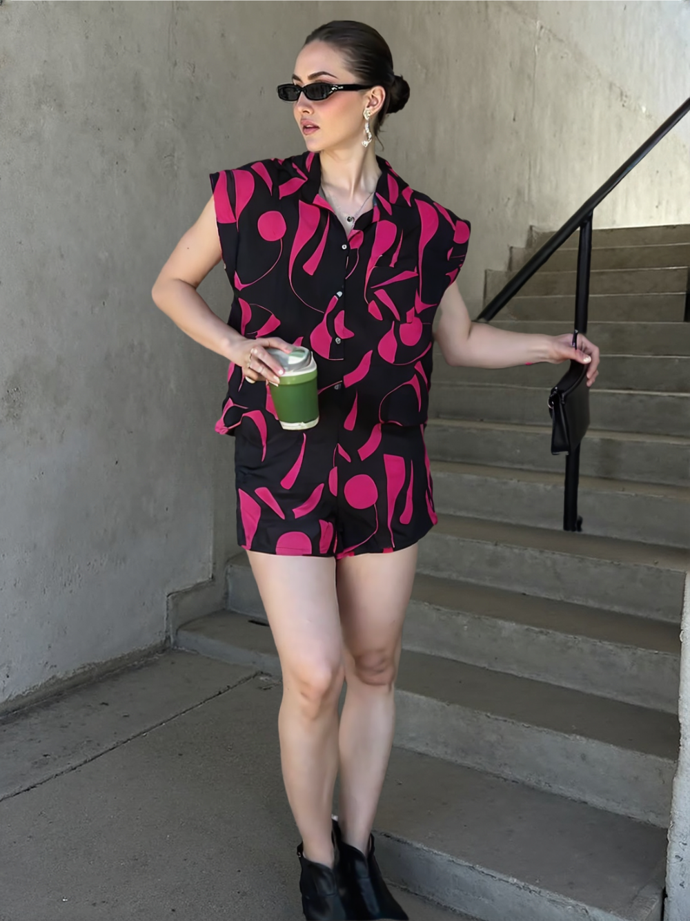 Women's Bold Abstract Print Co-Ord Set