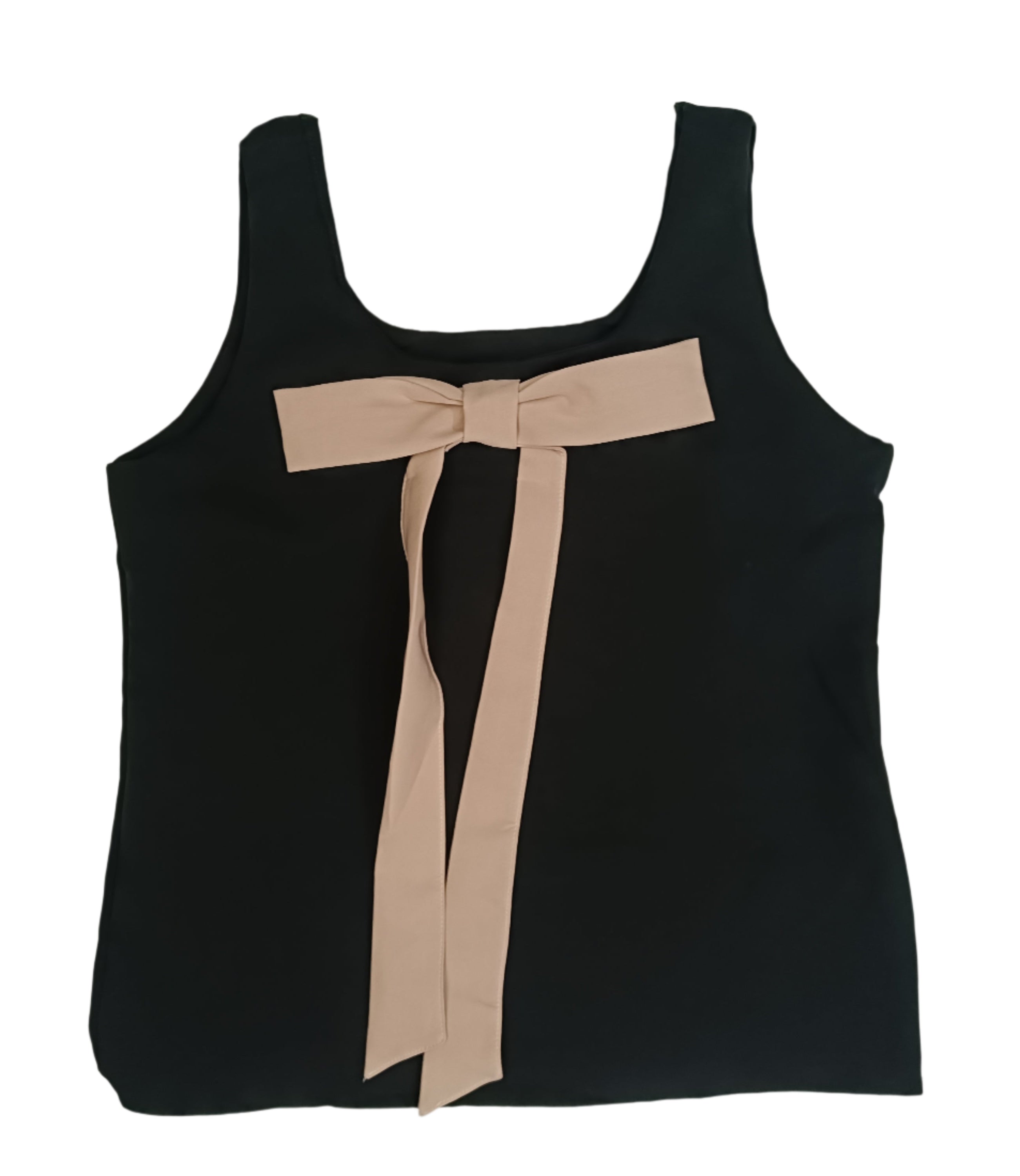 Women's Cute Bow Accent Top – Sleeveless Casual Fit