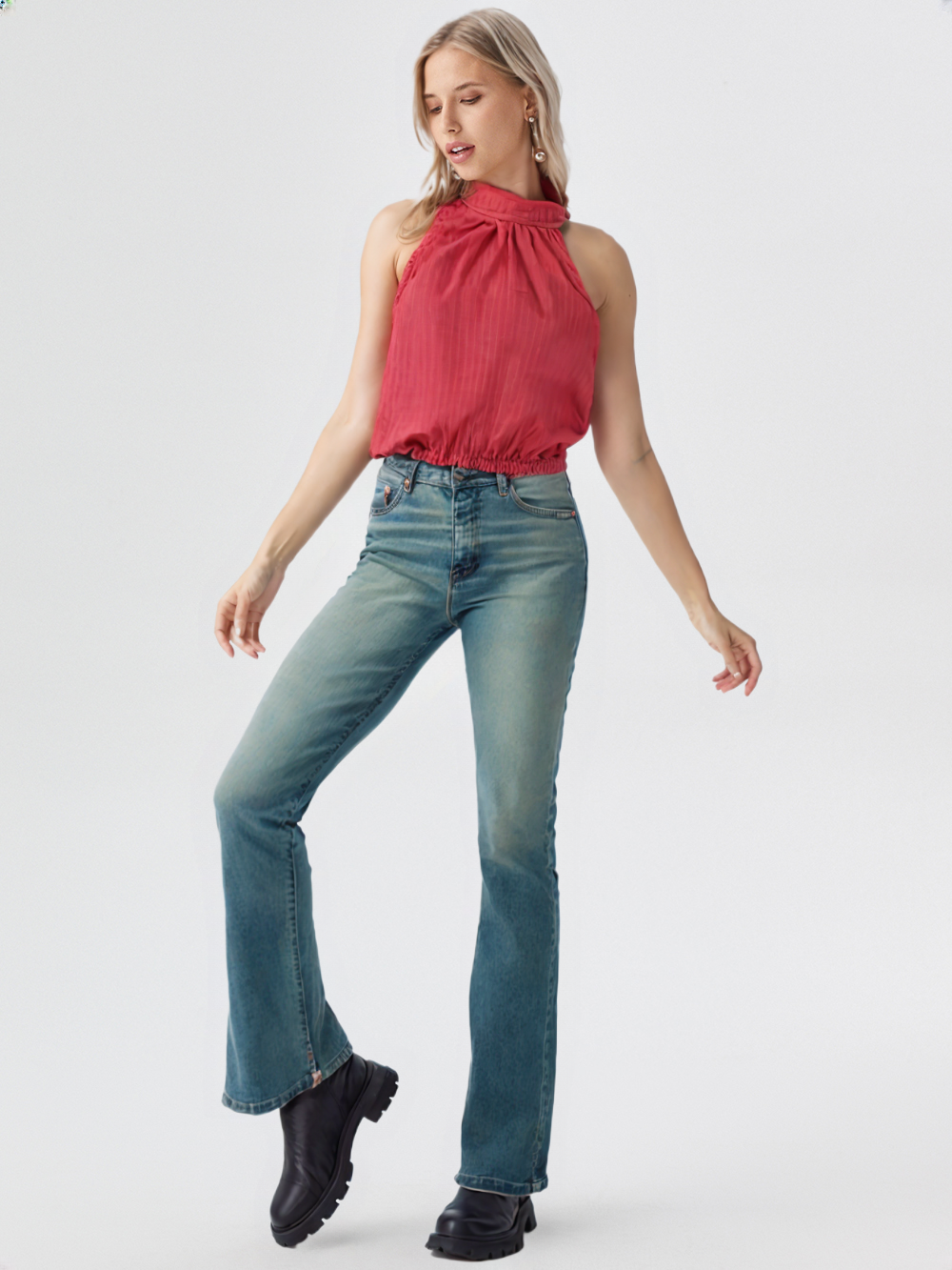 Women's Cool Curve – High Neck Relax Top