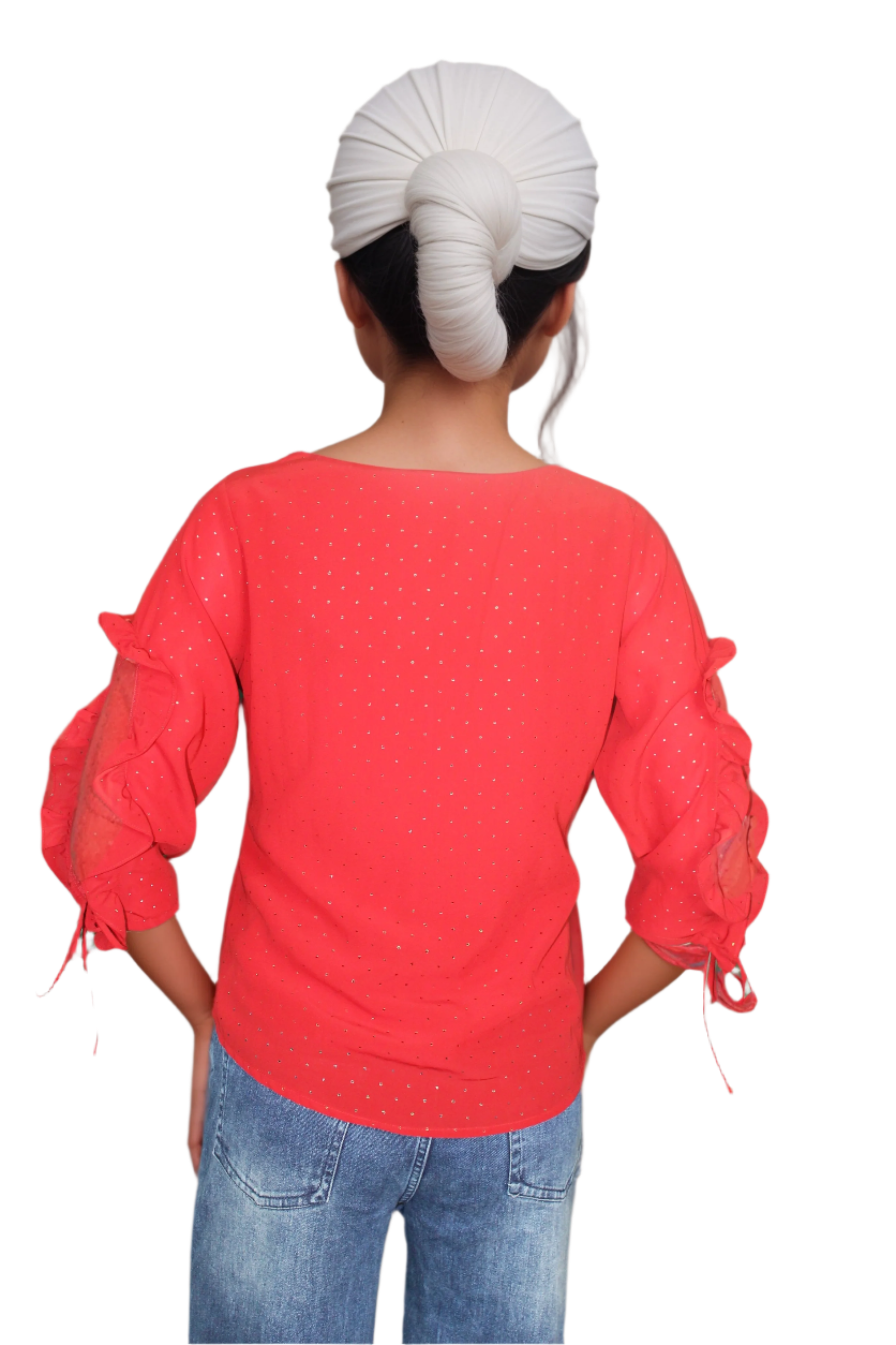 Women's half- sleeves round neck  top