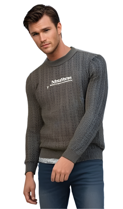 Men's Full Sleeves Round Neck Sweater – Perfect for Cozy & Fashionable Look