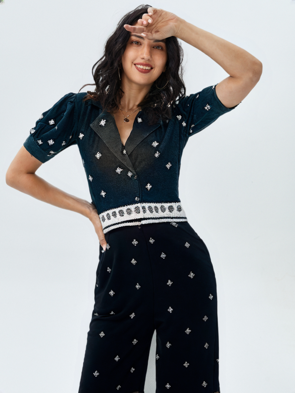 Women's Embroidered Co-ord Set