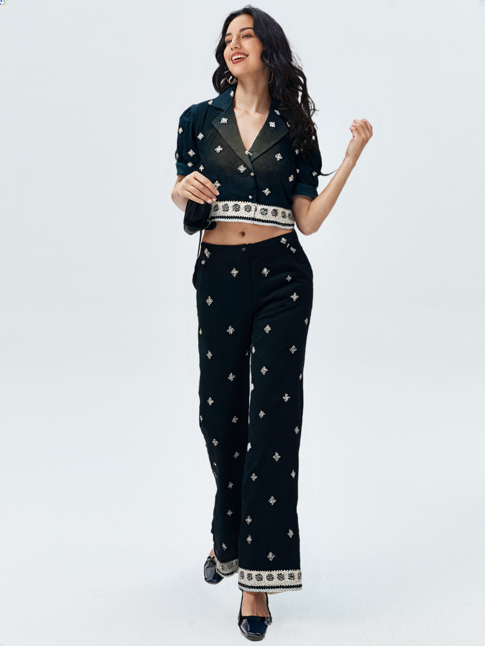 Women's Embroidered Co-ord Set
