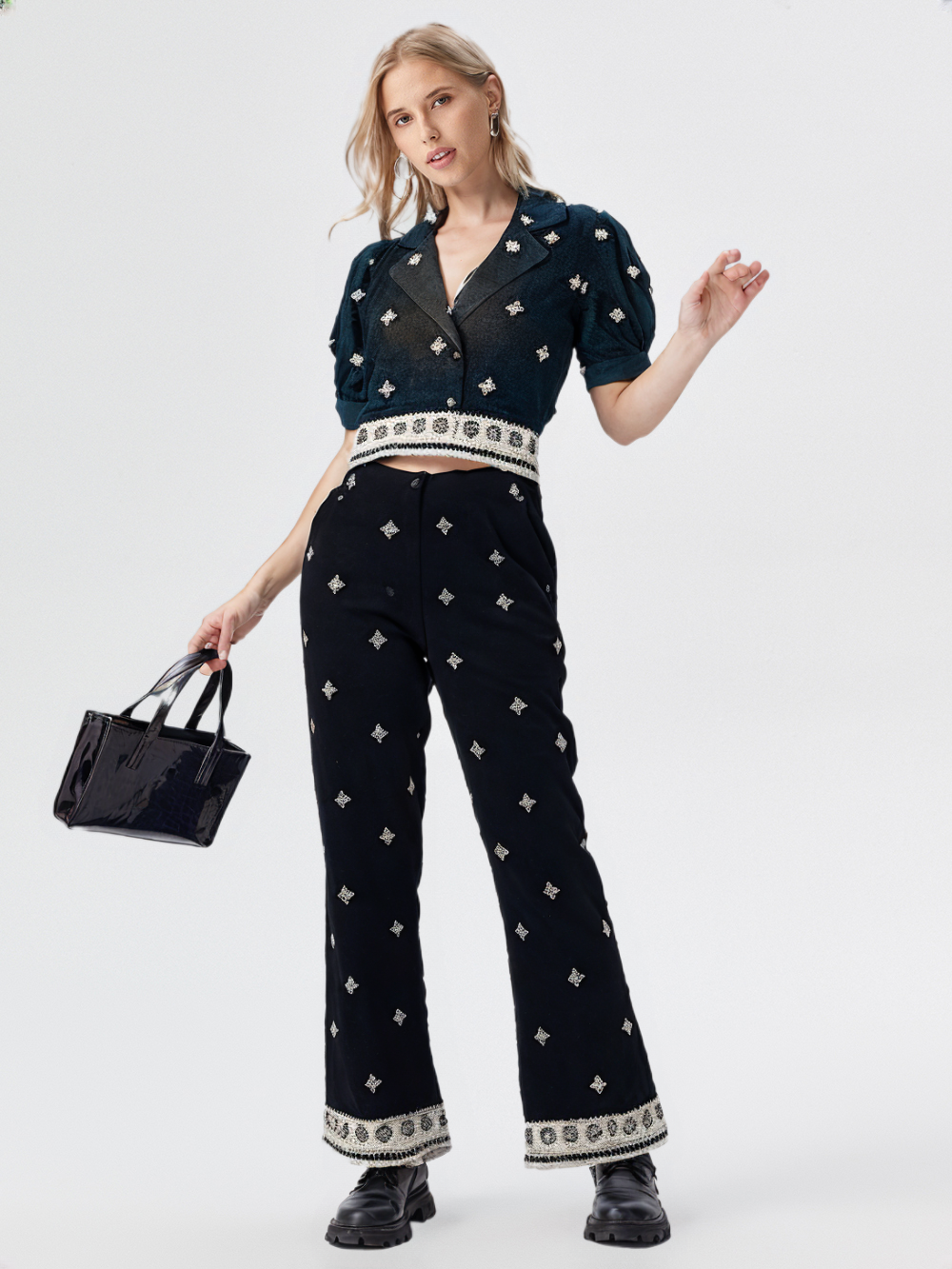 Women's Embroidered Co-ord Set
